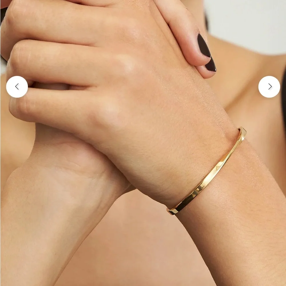 Rosefield Twisted Bangle - Silver - Picture 5 of 5